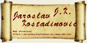 Jaroslav Kostadinović vizit kartica